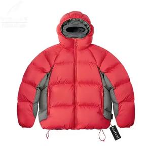 Chaqueta de Invierno para Hombre OEM, Cuello Alto, Lona, Impermeable, Transpirable, Ecológica, Cortavientos, Capucha Extraíble Personalizada, Delgada, Estampada - Product Image 3