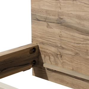 Minimalist Teak Wood <b>Bed</b> <b>Frame</b> Solid Wood Divan <b>Bed</b> Indoor Bedroom Furniture <b>Queen</b> <b>Size</b> - Macarena - Product Image 5