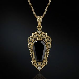 สร้อยคอจี้ทองคำแท้ 14K สไตล์โกธิค งานจิวเวลรี่ชั้นดี |   เครื่องประดับงานเลี้ยงที่ยั่งยืนสำหรับผู้หญิงจากประเทศไทย - Product Image 2