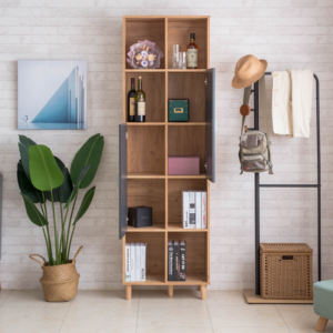 Estantería alta de 5 niveles de nuevo diseño con estantería de almacenamiento de exhibición de 2 puertas - Product Image 5