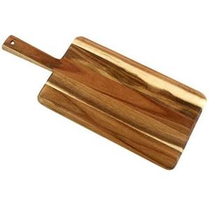 Planche à découper moderne en bois naturel fini planche à découper et à salade suspendue - Product Image 1