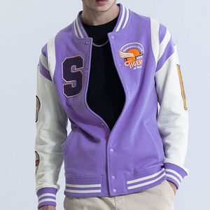 Veste universitaire de qualité supérieure en vente chaude, tenue de baseball légère avec col montant, la plus populaire à un prix avantageux, vestes pour hommes - Product Image 3