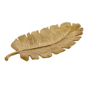 Vente chaude Feuille Conception Plateau De Service Décoration Alimentaire Sûr En Métal Ustensiles De Cuisine Plateau pour La Maison Hôtel Restaurant Prix Usine - Product Image 1