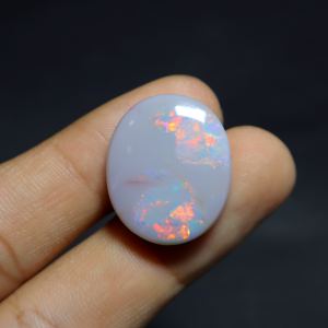Cabujón de ópalo australiano Natural de 25,00 quilates, piedra preciosa suelta de corte ovalado de ópalo sólido Coober Pedy para la fabricación de joyas - Product Image 4