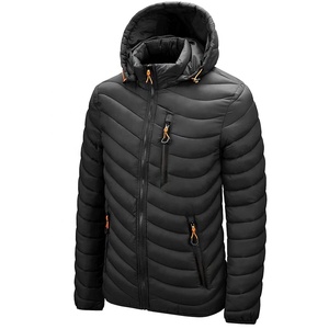 Chaqueta acolchada para hombre, Parkas con capucha desmontable, alternativa Coa tWith, a prueba de viento, transpirable, OEM, nueva - Product Image 2