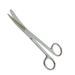 Apósitos de calidad superior Tijera Acabado de espejo Hoja curva de 125mm Tijera de sala de cirugía quirúrgica profesional - Product Image 2