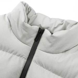 เสื้อกั๊กลำลองมีฮู้ดสำหรับผู้ชายเสื้อแจ็กเก็ตแขนกุดมีฟองหนาแบบกำหนดเองสำหรับฤดูใบไม้ร่วงและฤดูหนาว - Product Image 3