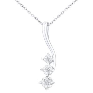 VVs Round Brilliant Circle Lab Grown Diamond 925 Sterling Silver Plated Pendant Cuban Link <b>Chain</b> Necklace Hip Hop <b>Iced</b> Gift Wome - Product Image 2
