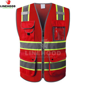 เสื้อกั๊กนิรภัยกันน้ำผ้าโพลีเอสเตอร์ของผู้ชายดีไซน์2025มีเอกลักษณ์พร้อมคุณสมบัติระบายอากาศล่าสุด - Product Image 1