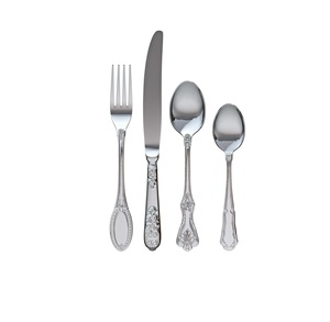 Wholesale 24-Piece Luxury Disposable Flatware <b>Gold</b> Plated Stainless Steel Knife Spoon Fork <b>Sets</b> for Weddings - Product Image 6