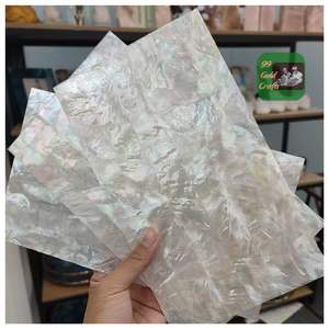 Lámina de Nácar Natural Blanca al por Mayor, Forma Cuadrada, Doble Cara Plana, para Manualidades, Incrustaciones en Muebles - Product Image 4