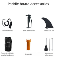 Planche à pagaie gonflable, planche à pagaie antidérapante, kayak de course, portable pour l'extérieur, léger, sans moteur