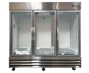 Congelador Comercial de 80” con Certificación NSF y 3 Puertas de Vidrio, Disponible en Stock |   Acero Inoxidable –8 ° De F a 0 ° F |   R290 |   Certificado por ETL y NSF - Product Image 2