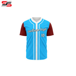 Camiseta deportiva sublimada personalizada al por mayor, camiseta de béisbol personalizada de malla con impresión digital por sublimación para hombre - Product Image 4