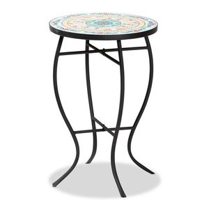 Meubles de table finis multimosaïques et noirs de qualité élevée Table d'appoint en métal au design unique Prix de gros - Product Image 6