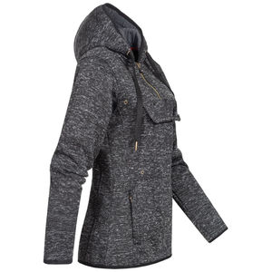 Chaqueta de lana para mujer, suave, ligera, cómoda, con capucha, a prueba de viento, transpirable, forro de nailon para uso diario al aire libre - Product Image 5