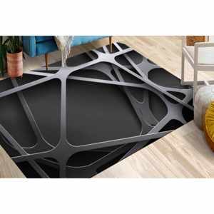 Tapis imprimé : Moderne, Antidérapant, Personnalisé, Couloir, Mariage, Sol, Noir, Tendance, 3D, Décoration de bureau, Tapis fin non tissé - Product Image 1