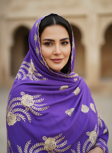 Pañuelo Hijab de Chifón Musulmán Africano al por Mayor, 12 Piezas, Nuevo Bordado Floral con Pedrería, Ligero, Suave y Transpirable, Chal de Verano - Product Image 2