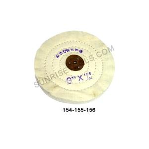 Afinadores de Calico sin blanquear con centro de cuero cosido 6 "x 40 herramientas de joyero - Product Image 2