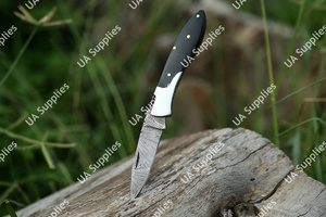 Damascus Steel Lightweight Foldable <b>Pocket</b> <b>Knife</b> Hand Stitched Wooden Handle OEM ODM Support Customizable Folding <b>EDC</b> <b>Knife</b> - Product Image 6