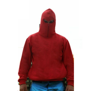 Sweat à capuche de haute qualité en coton polaire personnalisé lourd hiver chaud solide noir ninja respirant - Product Image 4