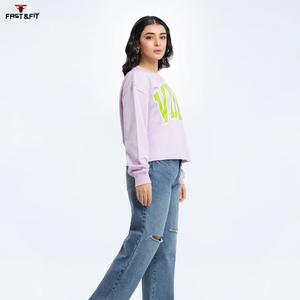 Diseño personalizado Winters Jumper Drop-shoulder hoodies para mujer Custom Logo Pullover Sudadera para mujer - Product Image 4