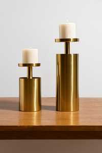 Portavelas de mármol blanco de lujo con acento dorado, candelabro de Pilar moderno hecho a mano para decoración del hogar, bodas y regalos - Product Image 5