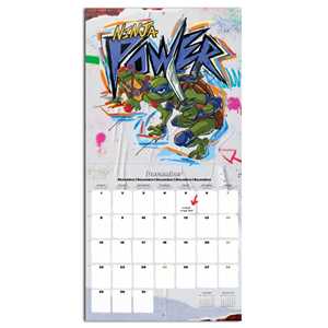 Calendario de Papel de las Tortugas Ninja 2025, Calendario de Pared y Perpetuo con Reloj, para Adolescentes y Fans - Product Image 5