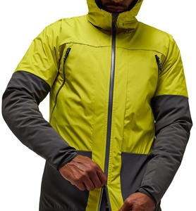 ULT Hike Veste Softshell pour homme Veste d'extérieur bleue à capuche avec fermeture éclair, coupe-vent, respirante et légère pour homme - Product Image 4