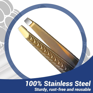 Pinzas de Cejas Profesionales de Acero Inoxidable para Salón de Belleza, Puntiagudas, Ligeras, Ecológicas, Herramienta de Maquillaje, Etiqueta Personalizada, Alta Calidad - Product Image 4