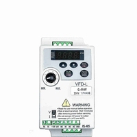 Variateur de fréquence Delta Vfd004L21a Série L 0,4 kW 220 V monophasé, neuf et original, pour système de contrôle de vitesse du moteur