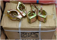 Abrazadera Giratoria Reforzada para Andamios, Conector Doble de Acero Prensado para Tuberías de 48.3mm, Abrazadera Giratoria para Andamios de Construcción