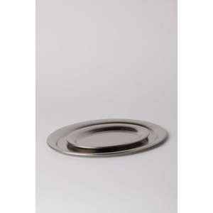 Bandeja de servicio multiusos de acero inoxidable para ocasiones festivas, cenas familiares informales o configuraciones formales para reuniones de negocios - Product Image 1