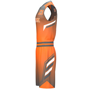 Ensemble de maillot de basket-ball pour hommes, impression double face, maillot et short pour l'entraînement sportif et les vêtements professionnels d'équipe - Product Image 4