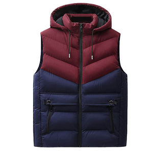 OEM personnalisé hommes haute qualité couleurs personnalisées demi-manches à capuche bouffant bulle veste respirant et confortable gilet - Product Image 3