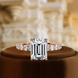 แหวนหมั้นเพชรเม็ดเดี่ยวทรงบริลเลียนท์ 1 กะรัต ผลิตในห้องปฏิบัติการ พร้อมแหวนทองคำแท้ 14k ดีไซน์พิเศษ รับรองโดย IGI สำหรับแหวนแต่งงาน - Product Image 3