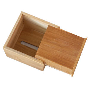 Boîte à mouchoirs en bois fabriqué à partir de bois de teck petite taille Original Indonesia Supply - Product Image 2