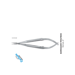 Porte-aiguilles micro BARRAQUER-TROUTMAN en acier inoxydable de haute qualité, 14 cm, droit, instruments chirurgicaux - Product Image 4