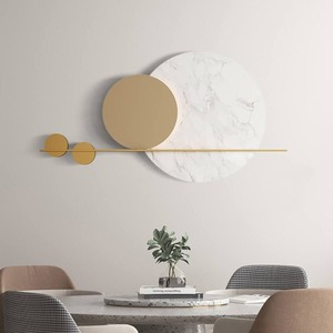 Metal Circle Wall Art Modern Design Iron Metal Wall Art Outdoor Home <b>Decorative</b> Hanging for Interior Use - Product Image 1