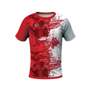 Conjunto de ropa deportiva ecológica con estampado personalizado camiseta de sublimación de poliéster reciclado - Product Image 2