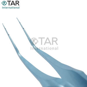 Fórceps de capsulorrexis, puntas de ejes rectos, longitud de ángulo de 13mm, instrumentos médicos de cirugía oftálmica precisa dentada afilada - Product Image 6