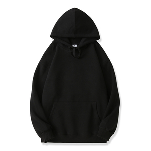 Sudadera con Capucha Personalizada con Logotipo Frontal, Lavado Ácido, de Algodón Tejido, Transpirable, de Hombros Caídos, Estilo Holgado para Hombre - Product Image 1