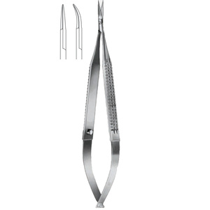 Ciseaux chirurgicaux micro fins en acier inoxydable Instrument manuel délicatement conçu pour le neuro ophtalmique et à des fins médicales - Product Image 1