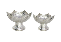 Elegante Tazón de Servir de Aluminio Hecho a Mano y Personalizado, Apto para Lavavajillas, Duradero, No Tóxico, Arte Moderno, Estilo Antiguo para Mesa