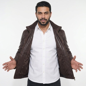 Factory Direct Men's Leather Winter Jacket Sleek Fit Smooth Finish Premium Quality <b>Waterproof</b> <b>Warm</b> Streetwear Outerwear Stylish - Product Image 2