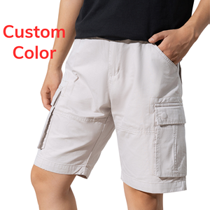 กางเกงขาสั้นผ้าโพลีเอสเตอร์สำหรับผู้ชายกางเกงขาสั้นตาข่ายผ้าอัดสีกากีพิมพ์ลายแบบกำหนดเองมีตัวเลือกโรงงานผลิตจากเวียดนาม - Product Image 2