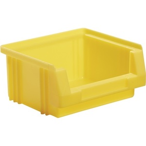 Boîte de rangement en plastique PP jaune LA-KA-PE PLK L90xW102xH50mm pour organiser votre espace - Product Image 1