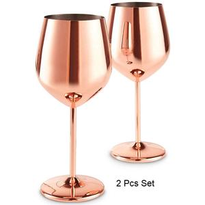 Gobelets à vin en acier enduit de rouge incassable 350 ml – Verres à vin en PC et métal incassables – Fournitures de fête – Cadeau pour hommes et femmes - Product Image 3
