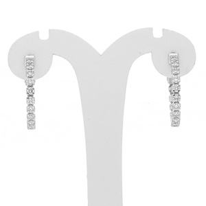 Starsgem Pendientes de aro de oro de 14 quilates de lujo Diseño clásico con diamante natural Redondo Corte brillante Joyería de lujo Starlike - Product Image 4