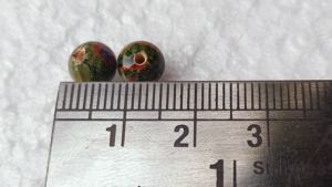 Cuentas de Vidrio Millefiori Amarillo Lima de 12 mm Hechas a Medida (Cristal y Lampwork) para Diseñadores de Joyas y Tiendas de Cuentas - Product Image 5